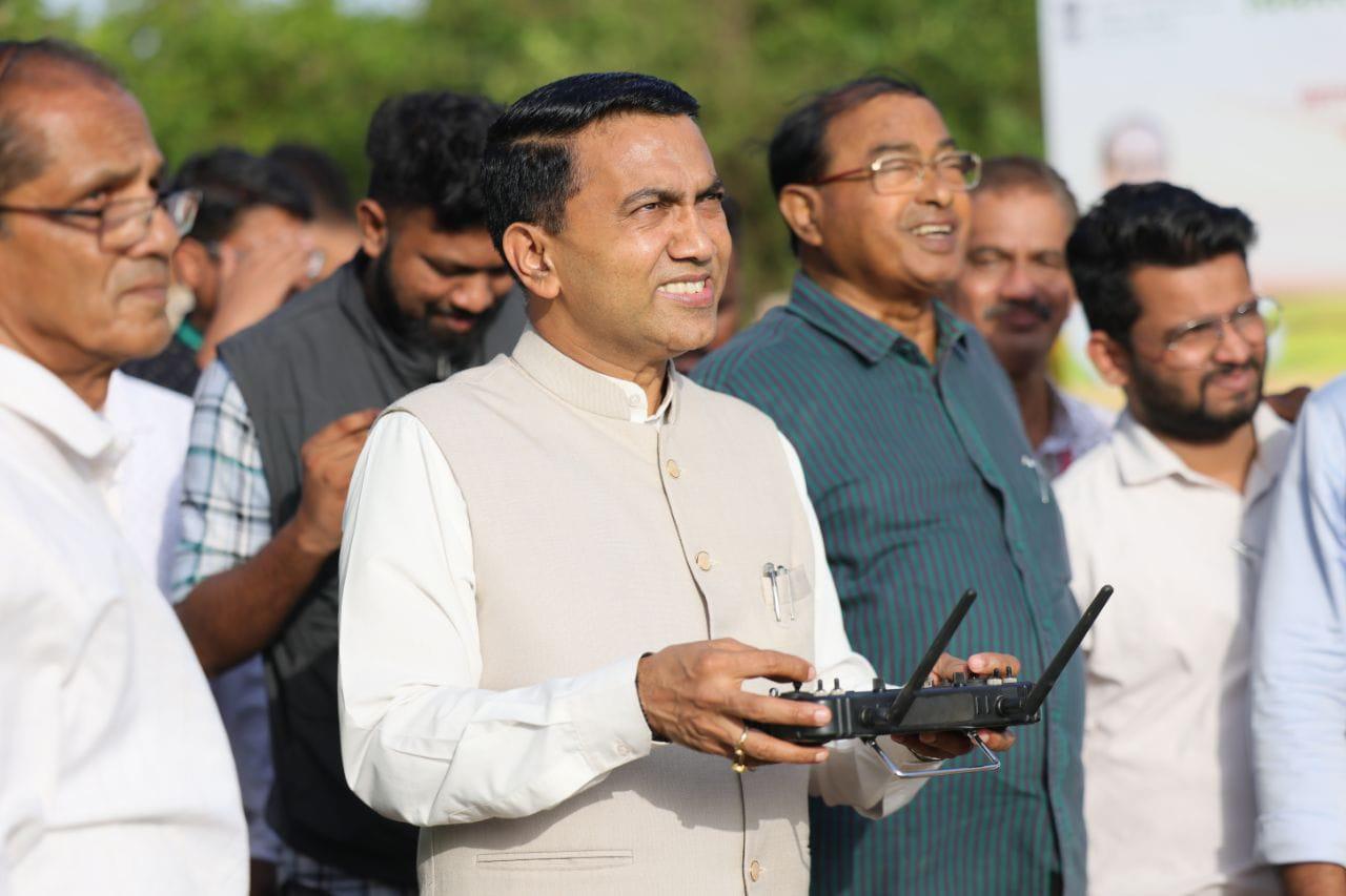 Chief Minister Dr Pramod Sawant inaugurated the Kharif Mechanised Sowing of Paddy 2025